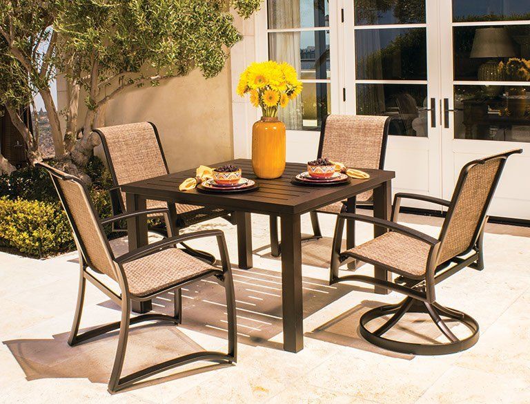 HighQuality Aluminum Patio Sets Harrow's Serving Long Island